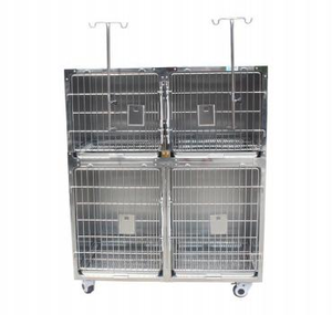 CH Fourniture d'usine <span class=keywords><strong>Cage</strong></span> de clinique pour animaux de compagnie de haute qualité pour chiens Cages pour animaux de compagnie en acier inoxydable d'instrument vétérinaire de luxe - Product Image 2