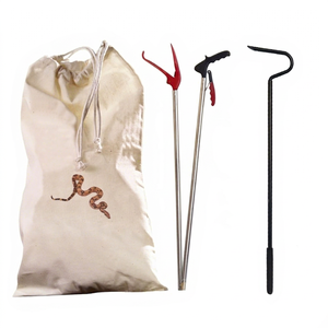 Equipo y Suministros para Reptiles: Kit de Captura de Serpientes con Gancho, Bolsa y Pinzas de Aluminio Ecológicas para Pitones Reales - Venta al por Mayor - Product Image 1