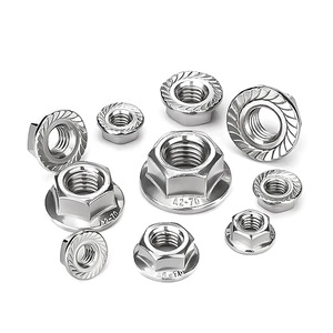 Écrous à bride Daily Billion M3 métriques hexagonaux anti-desserrage, zingués blancs, usinés CNC, norme DIN6923 - Product Image 3