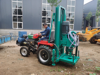 Foreuse de puits Huayu, tracteur diesel, machine de forage montée sur véhicule, 200 mètres, avec boîte de vitesses, moteur, tarière, pour puits d'eau, certifiée ISO9001