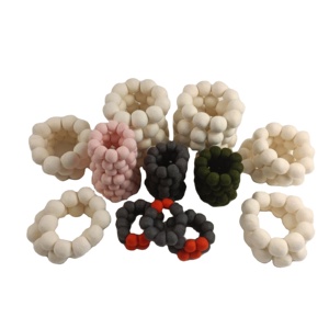 Couleur personnalisée faite à la main 1.5 cm 2 cm 2.5 cm 3 cm boules de feutre de laine guirlande feutre <span class=keywords><strong>pompon</strong></span> chaîne décoration de noël - Product Image 5