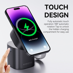 Sản Phẩm Mới 2025 Sang Trọng Công Nghệ Có Thể Gập Lại Mạnh Mẽ Cảm Ứng Từ Tính Tự Động 15W Cho Iphone 17 16 Món Quà Ẩn 3 Trong 1 Sạc Không Dây - Product Image 5
