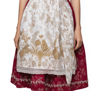 Robe Dirndl en polyester pour femmes adultes, pour les festivals de la bière, <span class=keywords><strong>Halloween</strong></span>, carnaval, costume traditionnel bavarois - Product Image 5
