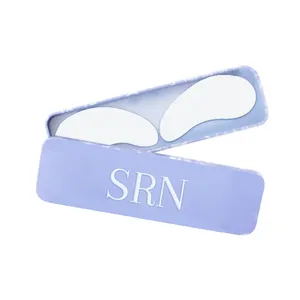 Private Label 100% Reusable Silicone Sheet Eye Mask Vegan Customized LOGO Under Eye Patches with Iron Box