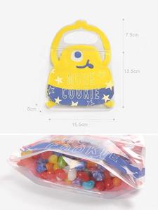 Emballage de bonbons en chanvre à fermeture éclair pour enfants, sac debout en mylar à imprimé personnalisé en plastique gommé ours - Product Image 5