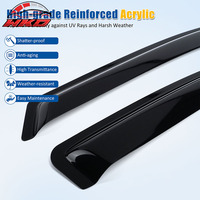 Para Ford F-150 F150 Cabina Estándar 04-08, Visores de Ventana Acrílicos (2 Piezas), Protector de Ventilación para Ventanas Laterales de Puerta de Coche