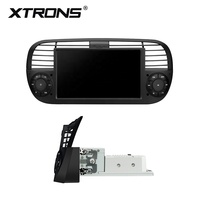 Estéreo para Auto Android de 7 Pulgadas, Negro, para Fiat 500 2007-2015, Qualcomm 665, 8+256GB, Pantalla QLED IPS, GPS, HD, Salida Óptica RCA, CE-XTRONS