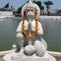 Decoración de Templo QUYANG, Estatuas de Ganesha de Mármol Coloridas de Tamaño Real, Dios Hindú, Escultura Decorativa para el Hogar