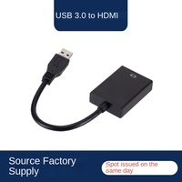 USB Massal untuk Adaptor 1080P dengan Selubung PVC, Kombinasi Driver Gratis untuk Monitor, PC Desktop Bisnis, Proyektor Ruang Konferensi