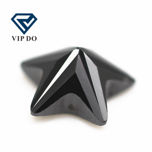 5A qualità di grado 3*3mm-12*12mm nero a forma di stella a cinque punte cubic zirconia pietre preziose sciolte stella sintetica taglio diamante CZ pietre - Product Image 3