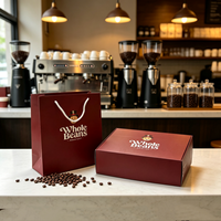 Boîte d'emballage en carton pliable jetable biodégradable et recyclable personnalisée pour les cafés, les gâteaux, les biscuits et les cookies