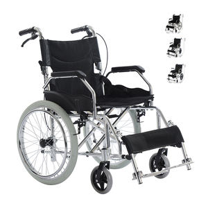 Aluminium Rolstoel Opvouwbaar Licht Kleine Draagbare Ouderen Reizen Gehandicapten Speciale Loopwagen 863 Handmatige Rolstoel - Product Image 1