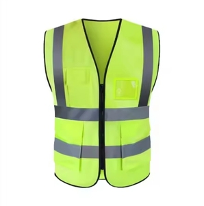 سترة عاكسة خضراء صفراء فلورية ملابس السلامة سترة أمن المرور - Product Image 3