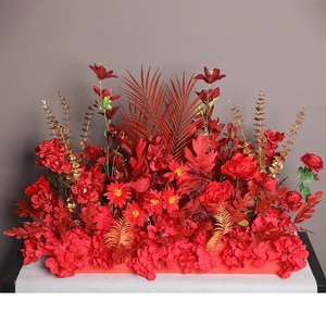 Flores Artificiales de Loto Rojo de Alta Calidad para Interiores, Decoración Realista para Pascua, Navidad y Regreso a Clases - Plástico - Product Image 1