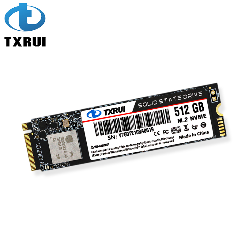 M.2 NVME SSD 512GB Aluminium Alloy Hard Drive - High Speed 3D TLC