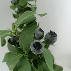 Décoration de Noël Feuille d'<span class=keywords><strong>olivier</strong></span> Fruit Berry Guirlande de bleuets Plante artificielle - Product Image 5