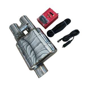 Nouveauté : <span class=keywords><strong>silencieux</strong></span> en acier inoxydable 201 de 25 3 pouces, entrée simple, double sortie, conception à valve - Product Image 3