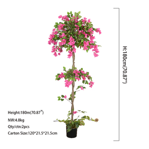 Arbre artificiel de <span class=keywords><strong>bougainvillier</strong></span> de style luxueux détachable, plante verte artificielle, fleurs de <span class=keywords><strong>bougainvillier</strong></span> artificielles, plante en pot artificielle - Product Image 4