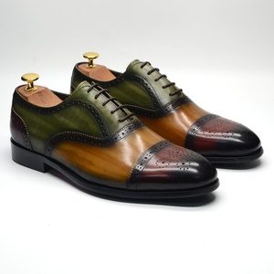 Zapatos Italianos Clásicos Hechos a Mano para Hombre, de Cuero Vacuno, con Cordones, Ligeros, Transpirables, con Diseño de Puntos, Punta en Pico, de Alta Gama, para Otoño, Estilo Ejecutivo - Product Image 6