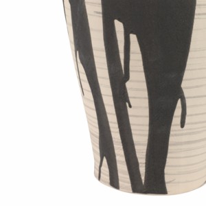 Grand vase abstrait en céramique, poterie en terre cuite pour la décoration florale de salon, chambre, bureau, table - Product Image 5