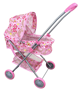 Kids pink Girl Lovely Baby 18 Inch <strong>Dolls</strong> Accessories Umbrella <strong>Car</strong> <strong>Seat</strong> &amp; Stroller Toys with Shoulder Bag - Product Image 2