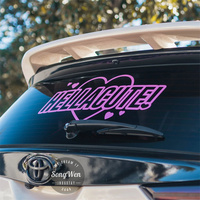 Autocollants de bannière de pare-brise arrière de voiture en vinyle résistant aux UV imperméables personnalisés pour la décoration de voiture