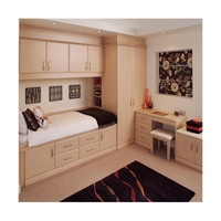 Meubles sur mesure Armoire en bois à quatre portes avec tiroir Armoire pour bébé à domicile Armoire en plastique Style populaire Armoires de luxe