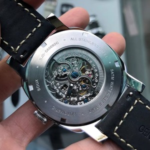 Reloj de pulsera personalizado de lujo, de acero inoxidable 316l, estilo retro punk, con patrón grabado, luminoso, con diseño de gaviota, movimiento mecánico automático, para hombre - Product Image 5