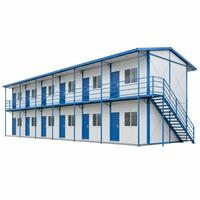 Bâtiment préfabriqué de type K, structure en acier, panneau sandwich, maison modulaire contemporaine épaissie, bureau de chantier
