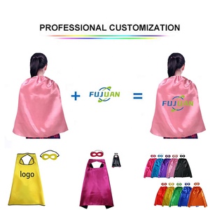 Capa de Superhéroe Roja para Niños con Logotipo Personalizado al por Mayor, Capa de Cosplay Unisex para Niños, Disfraz para Fiestas de Cumpleaños y Halloween - Product Image 4