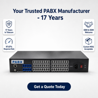 Système de commutation téléphonique PBX TP848 à 48 extensions pour hôtels et bureaux