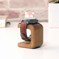 Support de montre en bois massif fait main en pin, transfrontalier, provenant de Chine, pour montres unisexes