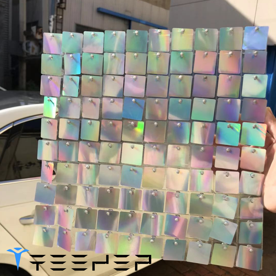 Многоцветная Мерцающая настенная панель для помещений и улицы для фона дня рождения и свадьбы