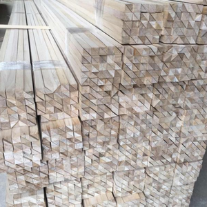 Moulures en bois massif de paulownia de haute qualité, bande de chanfreinage avec lattes carrées, triangulaires et trapézoïdales - Product Image 2