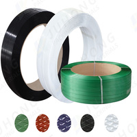 Bande de cerclage en polyester vert PET de 25mm sangle en poly à haute résistance à la rupture pour serrer la bande d'emballage en plastique