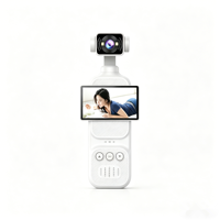 Caméra d'action portable WiFi 1080P 180° °   Objectif rotatif avec écran rabattable, mise au point automatique, longue autonomie de la batterie, enregistreur de vlog