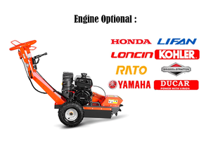 15HP Cutter Profundidad Debajo Del Suelo 235mm Dientes 9PCS Trituradora De Tocones De Arboles Stump Grinder Tree Stump Grinder - Product Image 3