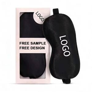 Özel Logolu Yumuşak Göz Maskesi, Ayarlanabilir Omuz Askılı İpek Saten Göz Maskesi, Gece Uykusu İçin Nefes Alabilen - Product Image 1