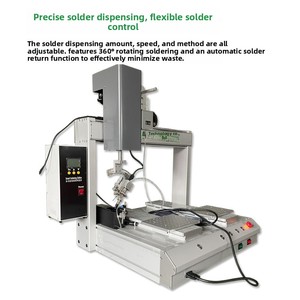 Machine <span class=keywords><strong>à</strong></span> <span class=keywords><strong>souder</strong></span> automatique de bureau <span class=keywords><strong>à</strong></span> tête unique et double plateforme pour PCB, <span class=keywords><strong>lampe</strong></span> LED, soudage par points/dragage de fils d'étain, origine Chine - Product Image 2