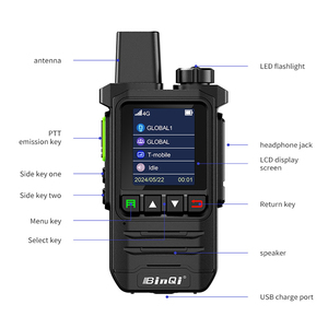 Walkie Talkie inteligente portátil 4G LTE Android de largo alcance Zello PoC para Radio Smartphone Walkie-Talkie compatible - Product Image 4