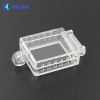Interrupteur électrique en forme de bateau standard avec verrouillage transparent du couvercle du bouton poussoir d'arrêt d'urgence PC