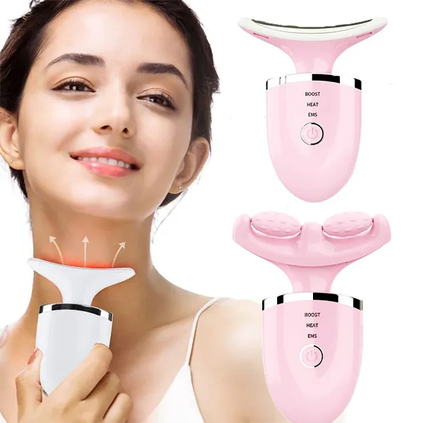 Portable Mini Microcurrent Wrinkle Remove Device Thermal Neck Face Lifting and Tightening Massager Machine