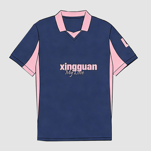 Maglia da Calcio Personalizzata Rosa e Nera in Sublimazione, Stile <span class=keywords><strong>Palermo</strong></span>, per Stampa di Squadre, Fornitore di Maglie da Calcio Siciliane - Product Image 2