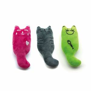 Tùy chỉnh thân thiện với môi catnip Pet đồ chơi Dễ Thương Vải Chew an toàn cho mèo lo lắng cứu trợ đáng yêu phim hoạt hình phong cách - Product Image 5