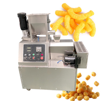 Machine d'extrusion automatique de snacks, machine à faire des snacks de maïs soufflé, extrudeuse à vis simple pour aliments