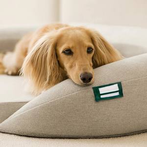 Entrada abierta coreana, parte inferior antideslizante, transpirable, núcleo POE, cubierta de lino lavable, a prueba de masticación, cama ortopédica para perros y gatos Boucle - Product Image 3