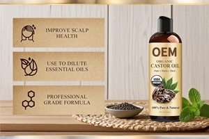 Olio di Ricino Nero Puro Biologico OEM/ODM con Etichetta Privata, 8 oz, Pressato a Freddo, Senza Esano, Olio Essenziale Nutriente per il Corpo - Product Image 4