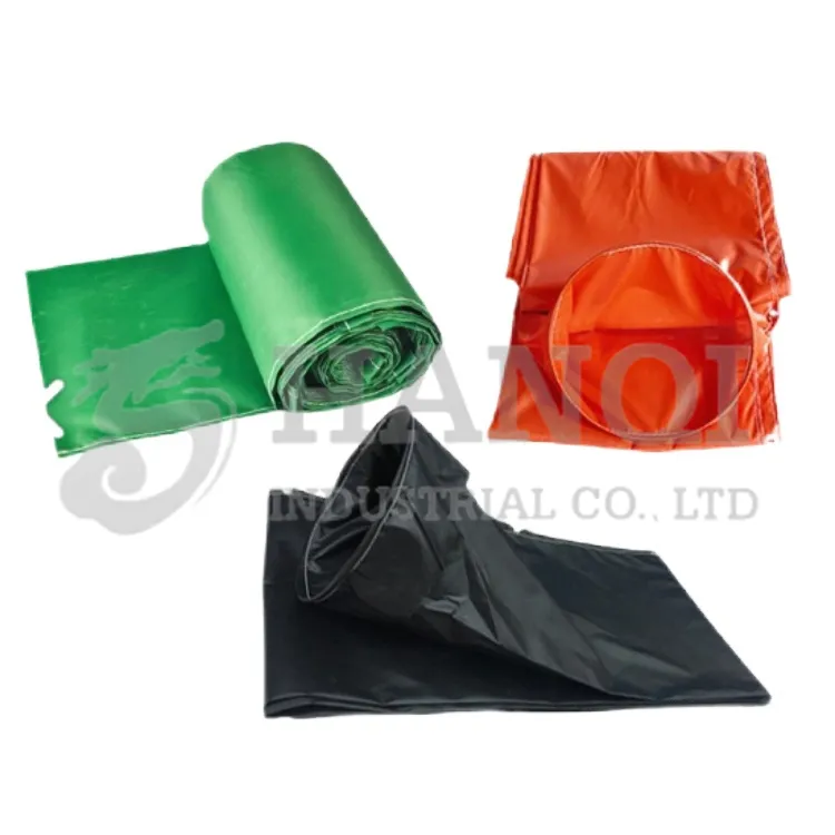 PVC Ventilation Air Sleeve with steel ring for Tunnel Mine Ventilation, fire resistance water-proof ventilation hose