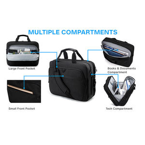 Sac à bandoulière pour ordinateur portable, style sac à main, personnalisable avec logo BSCI, extensible, élégant, pour hommes - Product Image 4