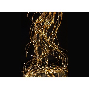 Cascata LED - illuminazione decorativa da 2m, 10 fili in bianco caldo, ideale per creare atmosfere accoglienti e festive. - Product Image 1